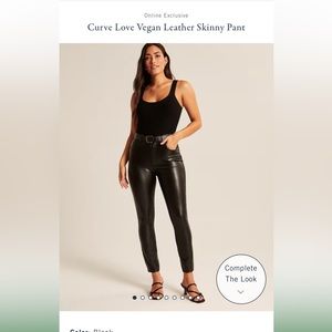 Leather High Rise Skinny Pants
